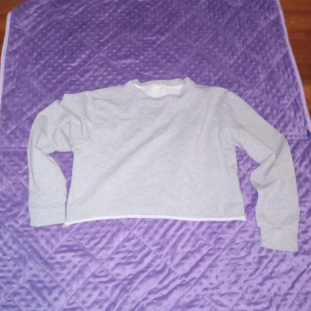 Kyerivs Medium Gray Cropped Sweatshirt